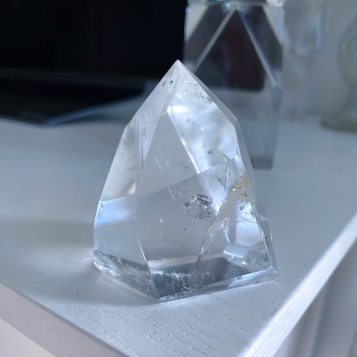 Faceted Clear Quartz Freeform