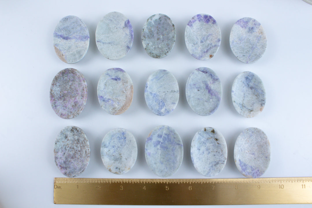 Large Hackmanite Worry Stone (UV Reactive)