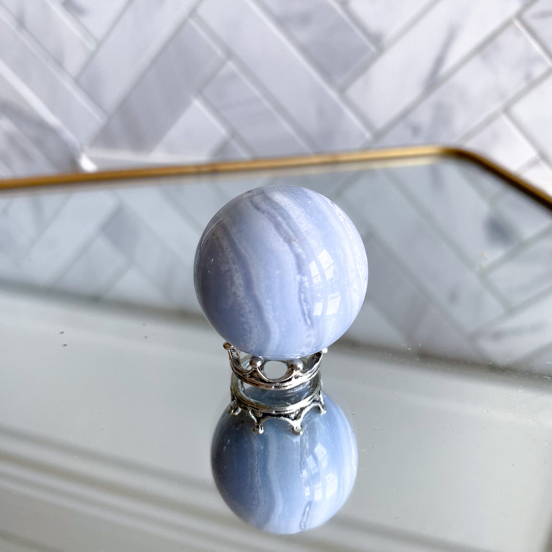 Blue Lace Agate Mini Sphere 