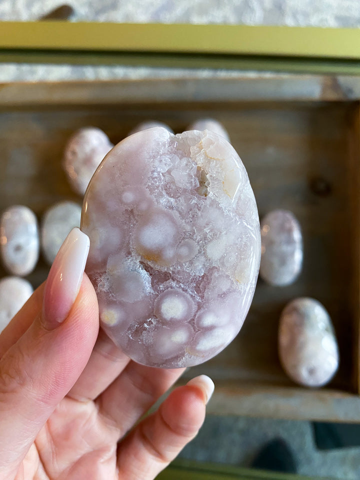 Pink Amethyst Palm Stone - You Choose