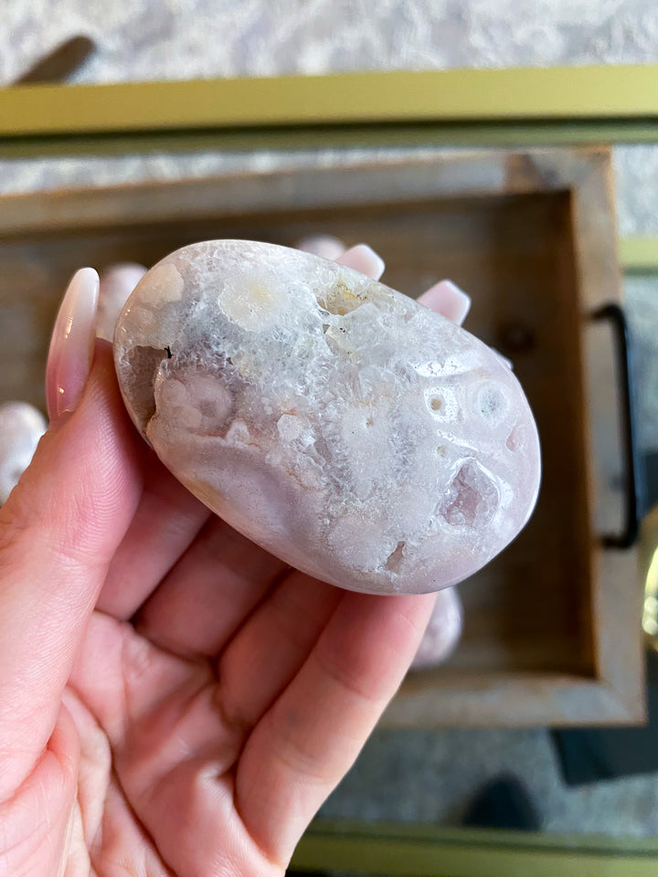 Pink Amethyst Palm Stone - You Choose