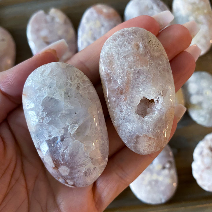 Pink Amethyst Palm Stone - You Choose