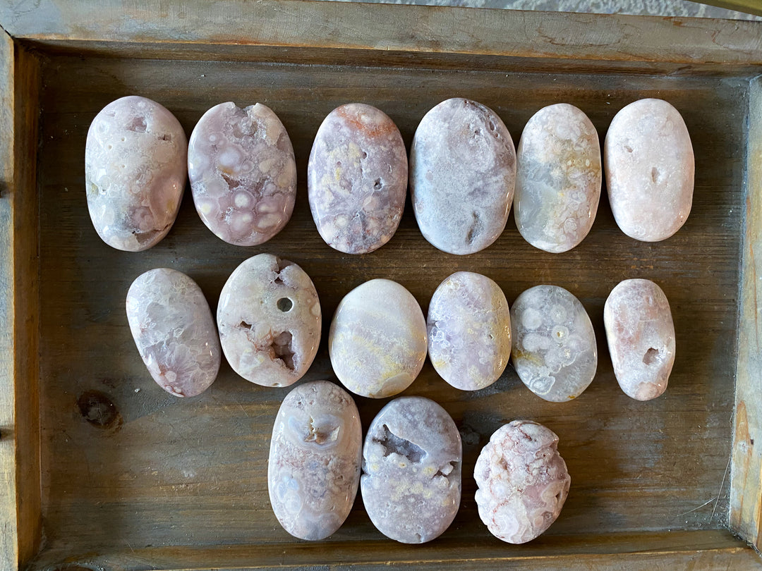 Pink Amethyst Palm Stone - You Choose