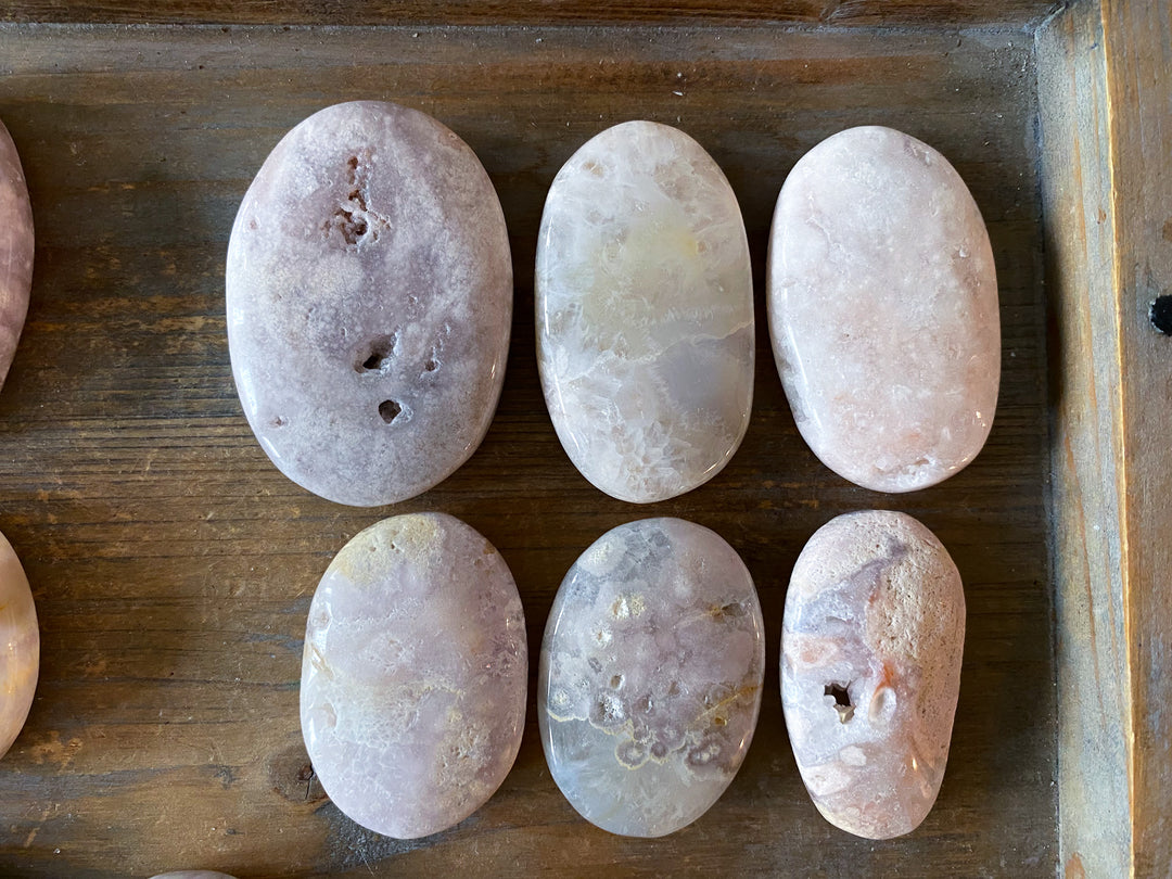 Pink Amethyst Palm Stone - You Choose