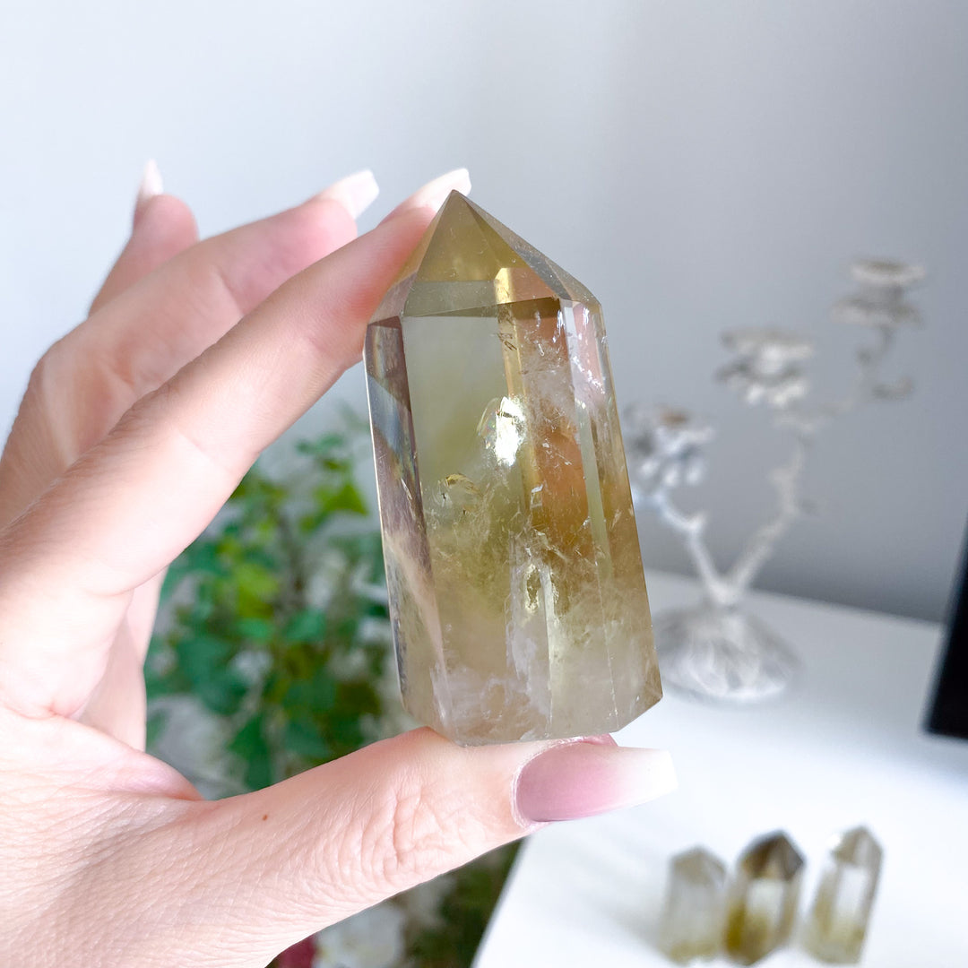 Lemon Topaz Tower 2-3" - Imperfect
