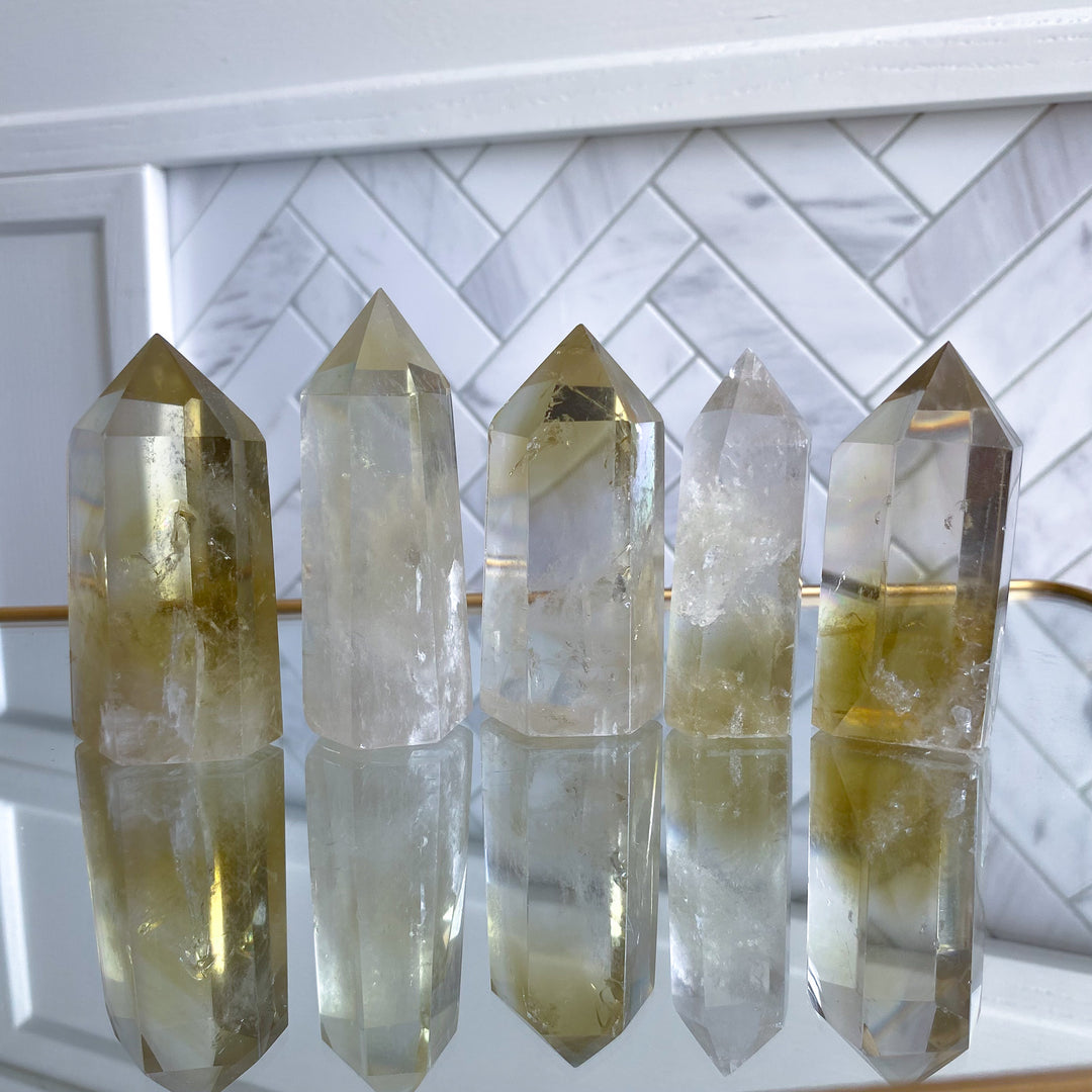 Lemon Topaz Tower 2-3" - Imperfect