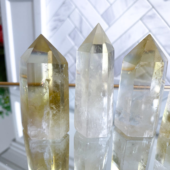 Lemon Topaz Tower 2-3" - Imperfect