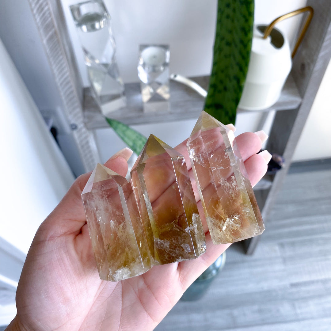 Lemon Topaz Tower 2-3" - Imperfect