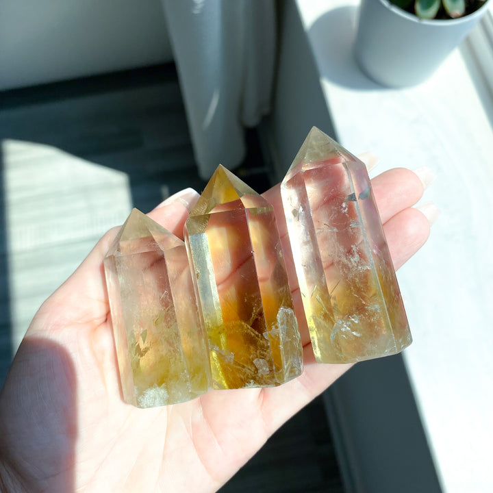 Lemon Topaz Tower 2-3" - Imperfect