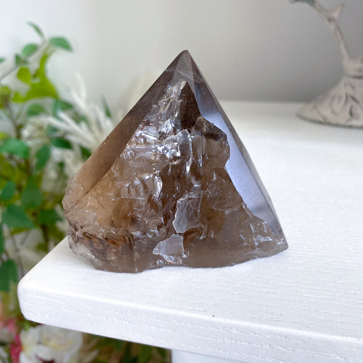 Large Smokey Quartz Top Polish 