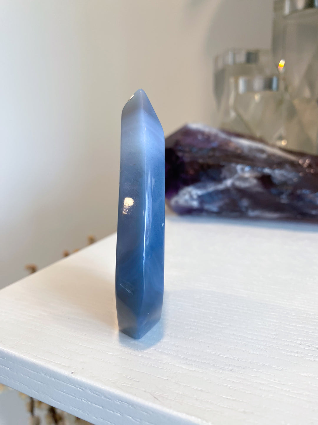Unique Gray Agate Flame #3