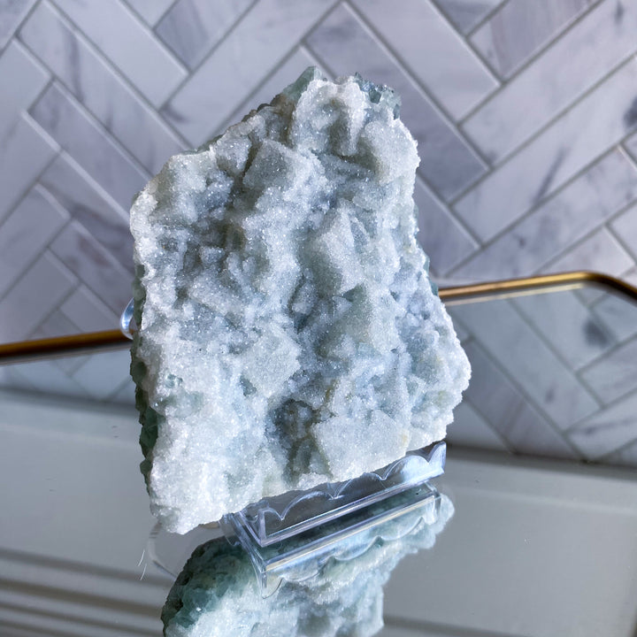 Light Aqua Green Sugar Fluorite Statement Piece 