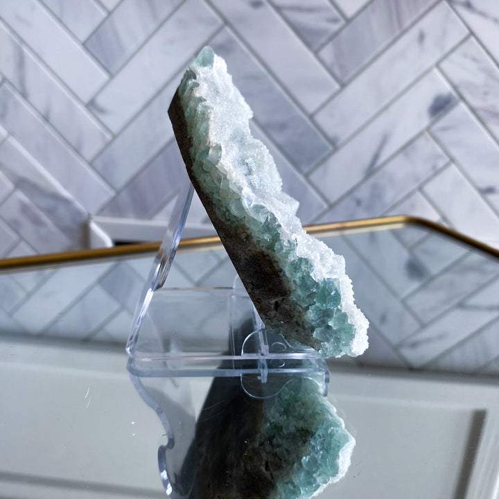 Light Aqua Green Sugar Fluorite Statement Piece 