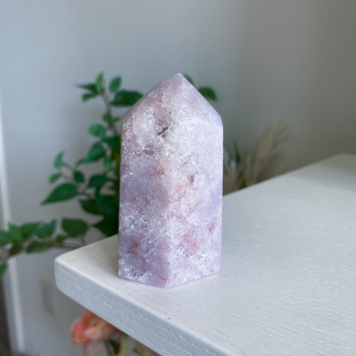 Chunky Shimmering Pink Amethyst Tower 