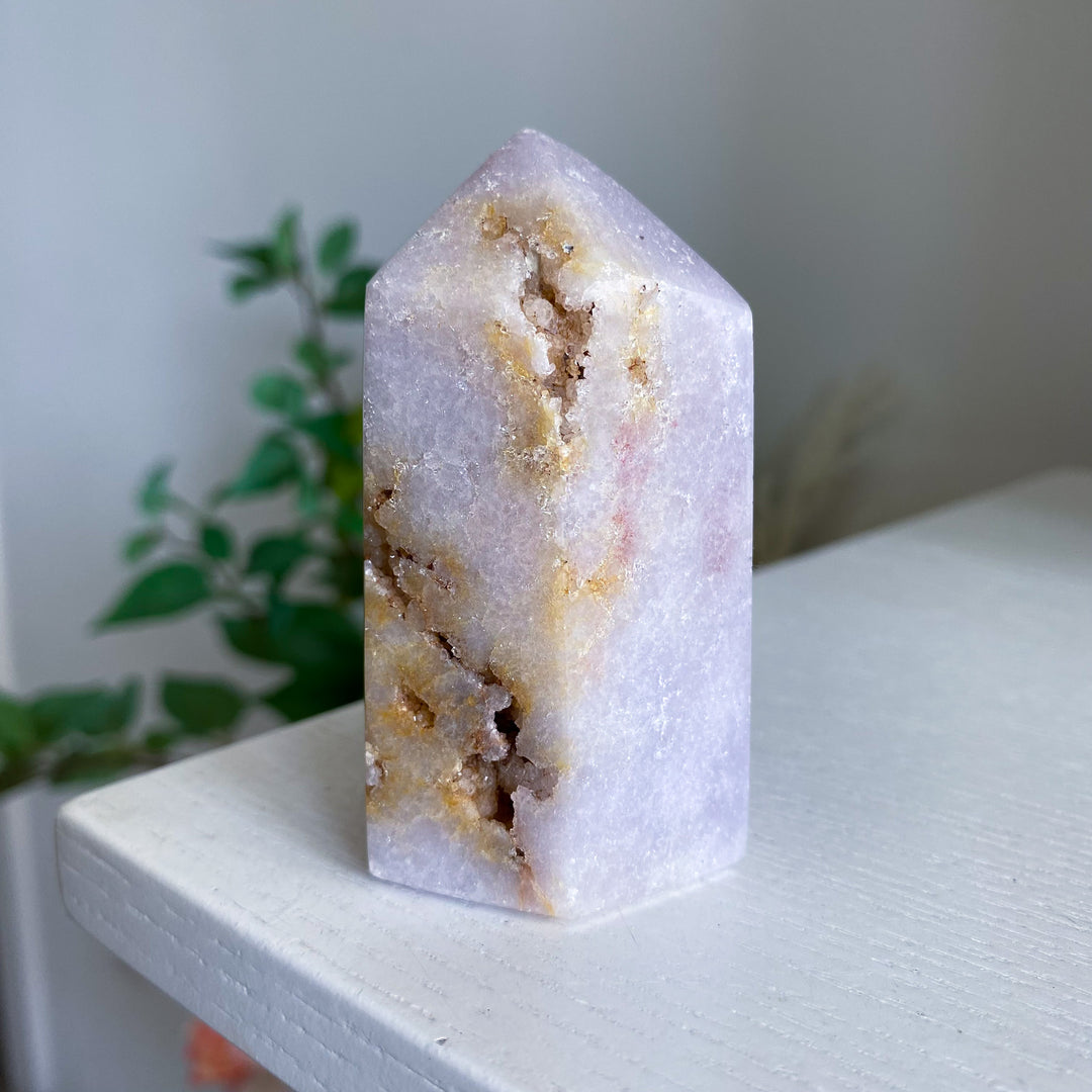 Chunky Shimmering Pink Amethyst Tower 