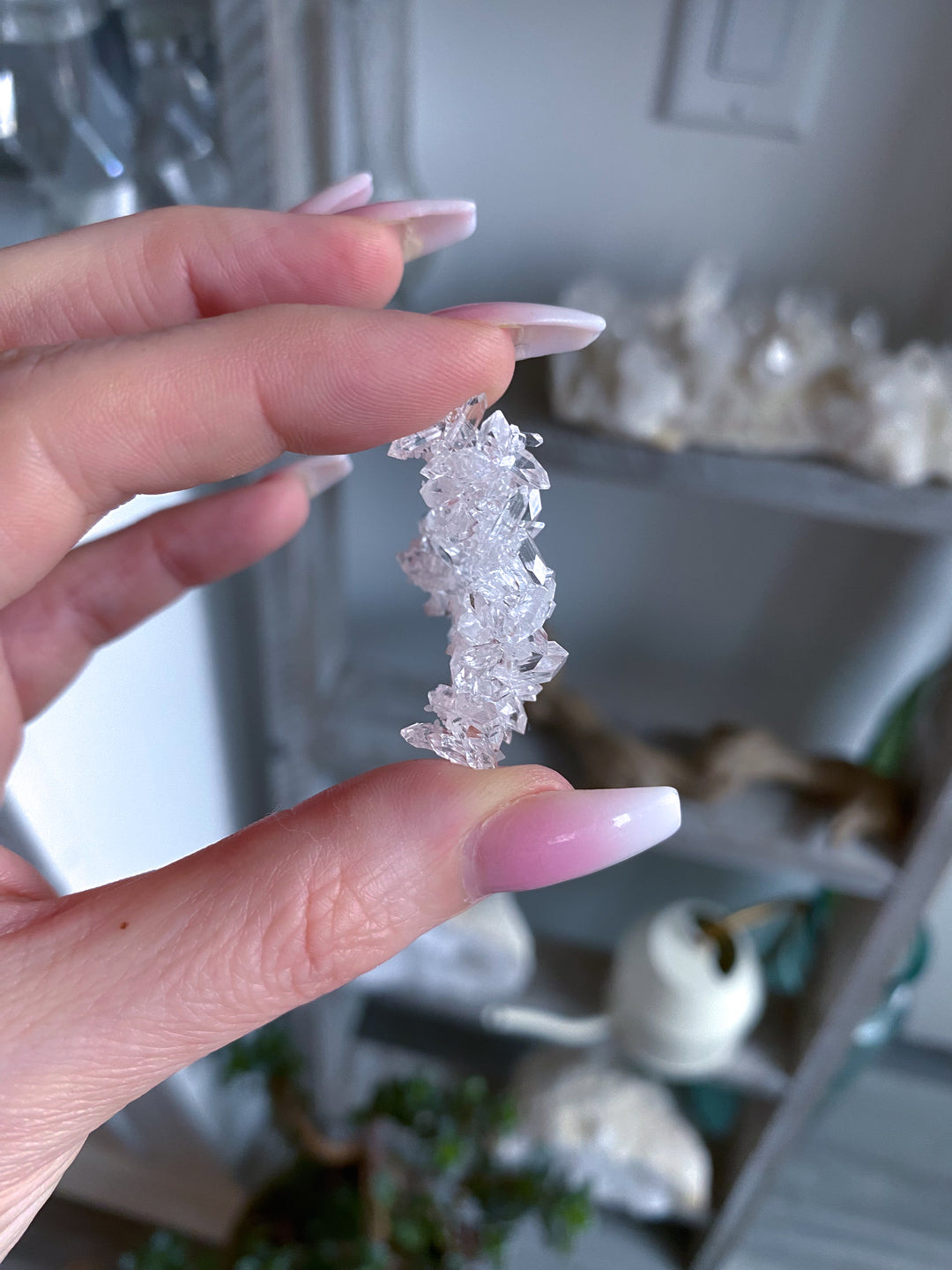 Tiny Pale Pink Apophyllite Cluster #1