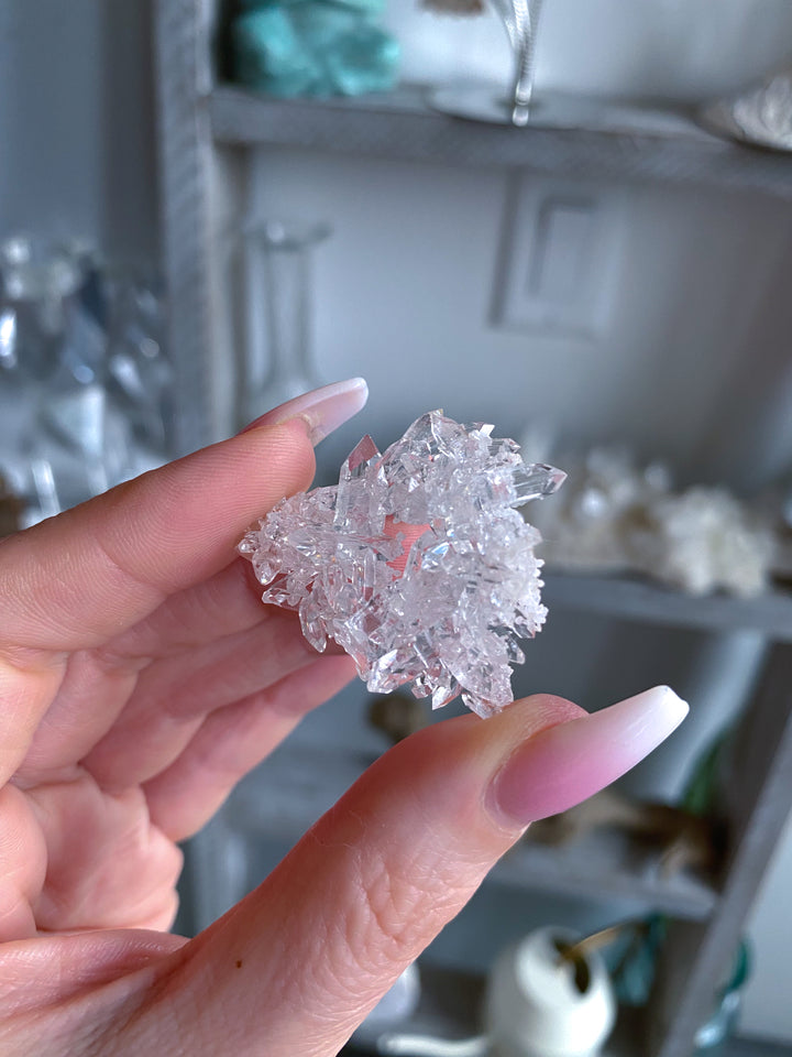 Tiny Pale Pink Apophyllite Cluster #1