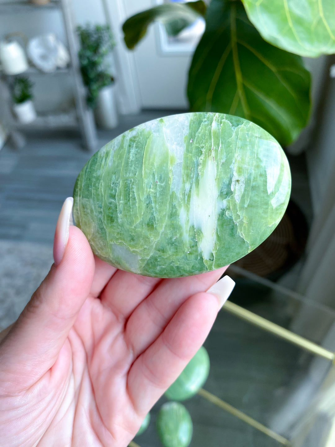 RARE Tremolite Palm Stone