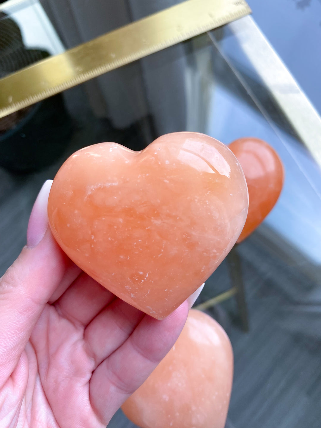 CHUNKY Sherbert Calcite Heart