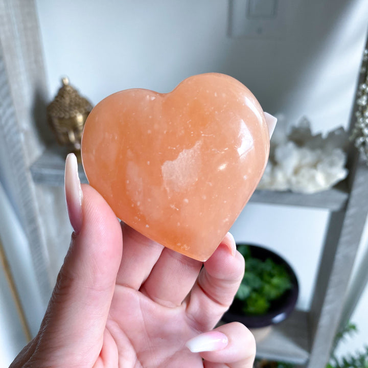 CHUNKY Sherbert Calcite Heart