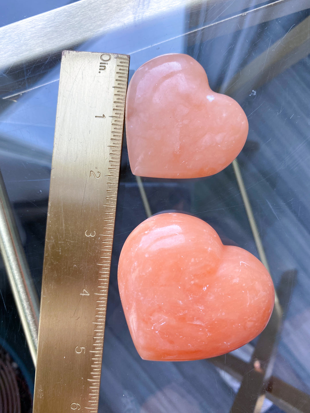 CHUNKY Sherbert Calcite Heart