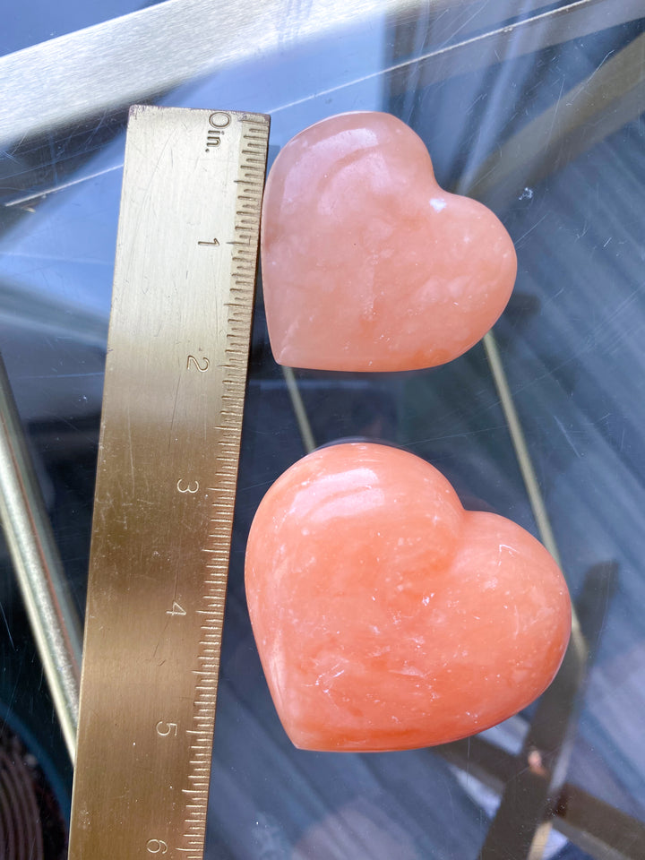 CHUNKY Sherbert Calcite Heart