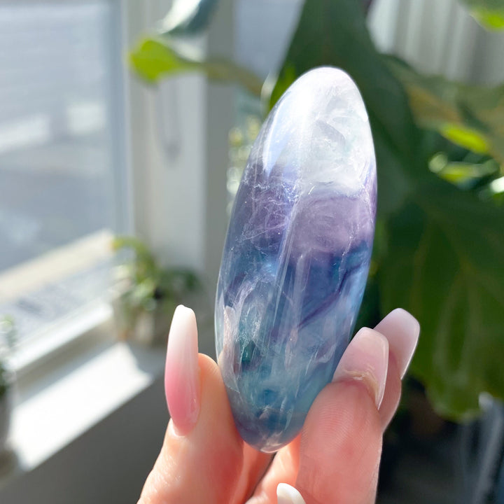 Rainbow Fluorite Palm #7