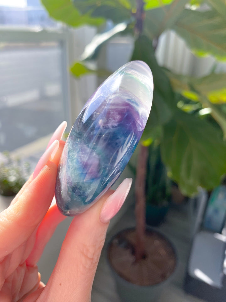 Rainbow Fluorite Palm #7
