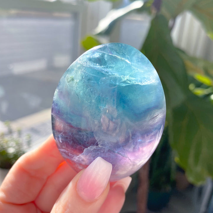 Rainbow Fluorite Palm #7