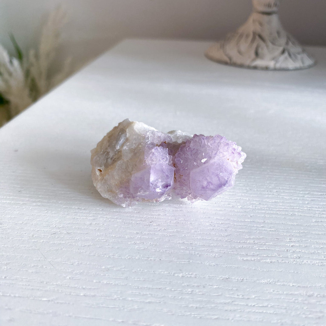 Lilac Purple Spirit Quartz Point "Twin" 