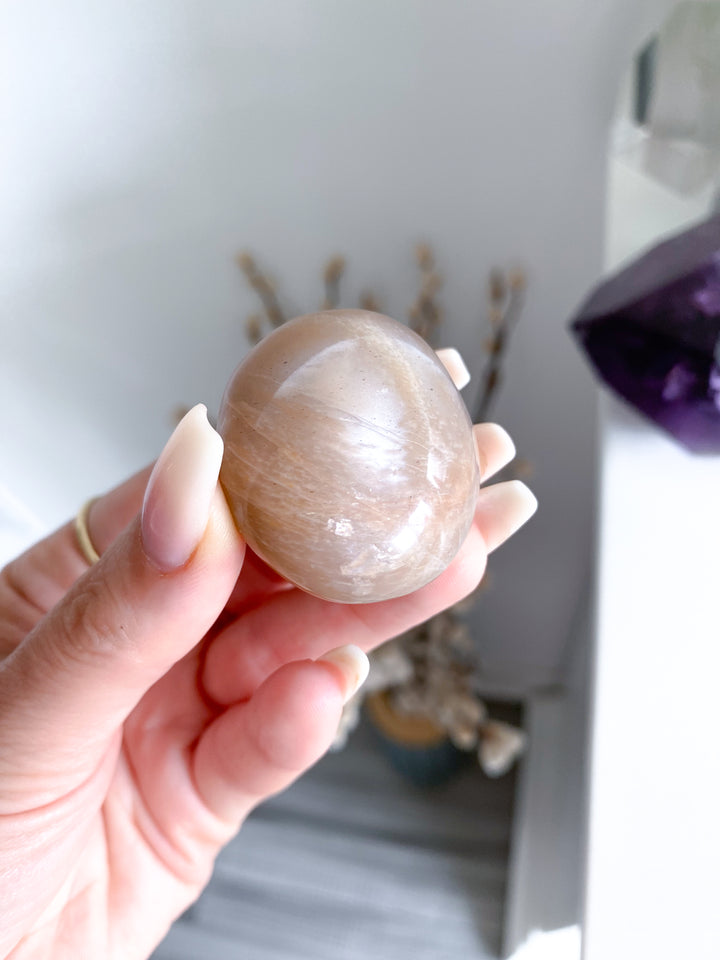Peach Moonstone Pebble #1