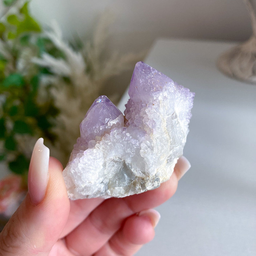 Lilac Purple Spirit Quartz Point "Twin" 
