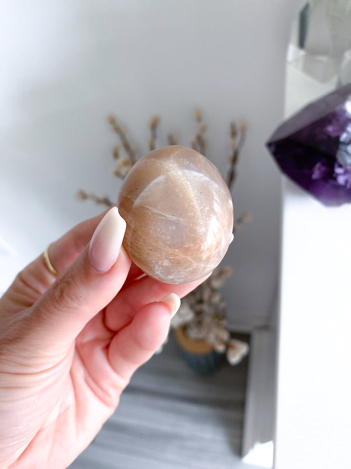 Peach Moonstone Pebble #1