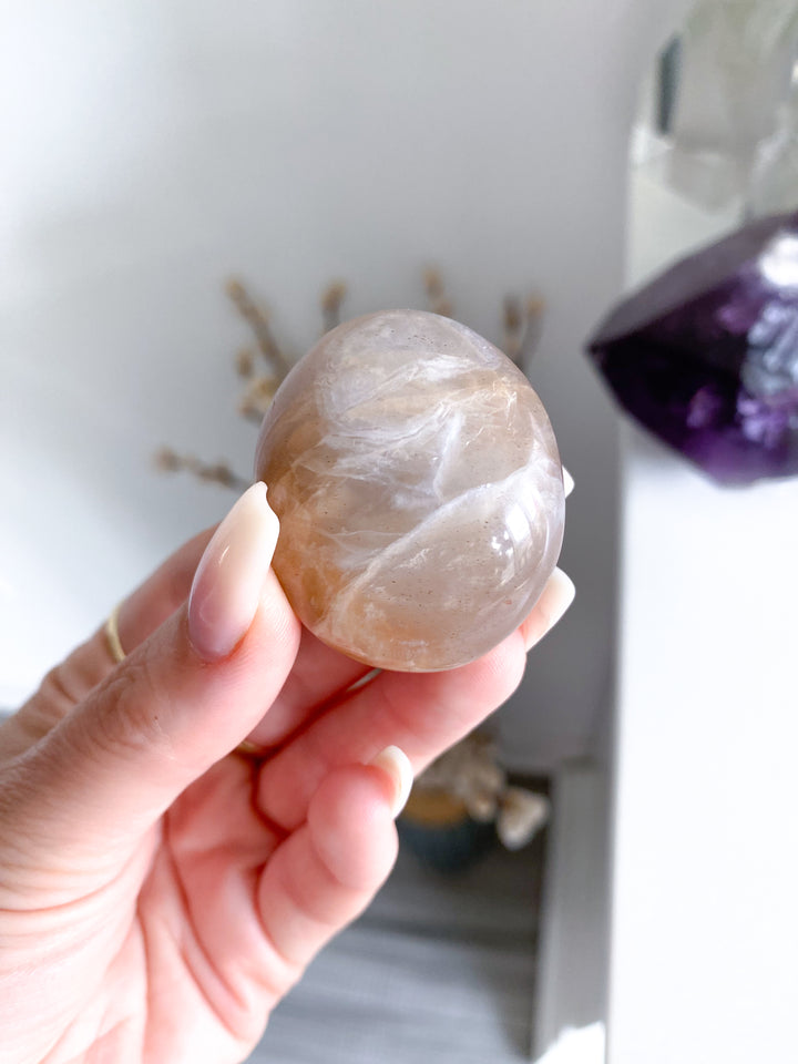 Peach Moonstone Pebble #1