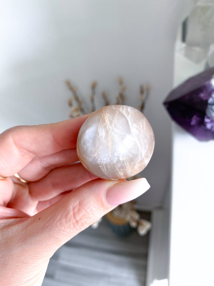 Peach Moonstone Pebble #1