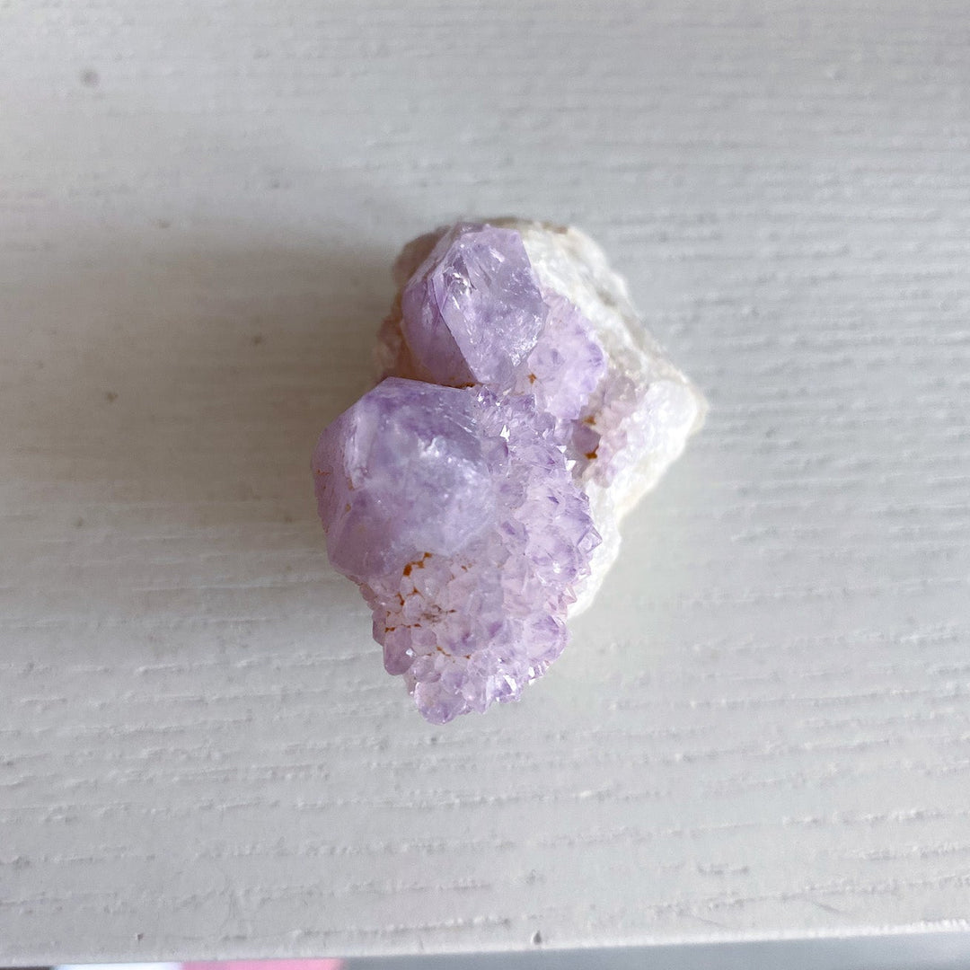 Lilac Purple Spirit Quartz Point "Twin" 