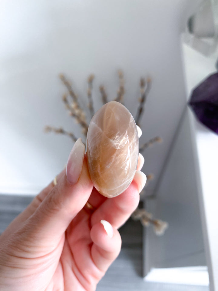 Peach Moonstone Pebble #1