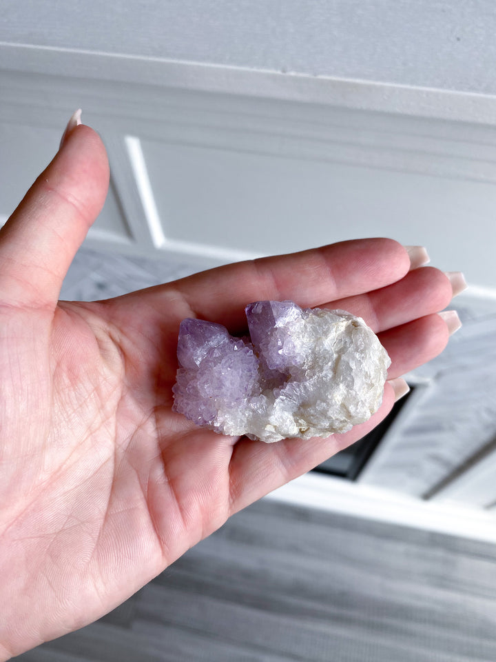 Lilac Purple Spirit Quartz Point "Twin" 