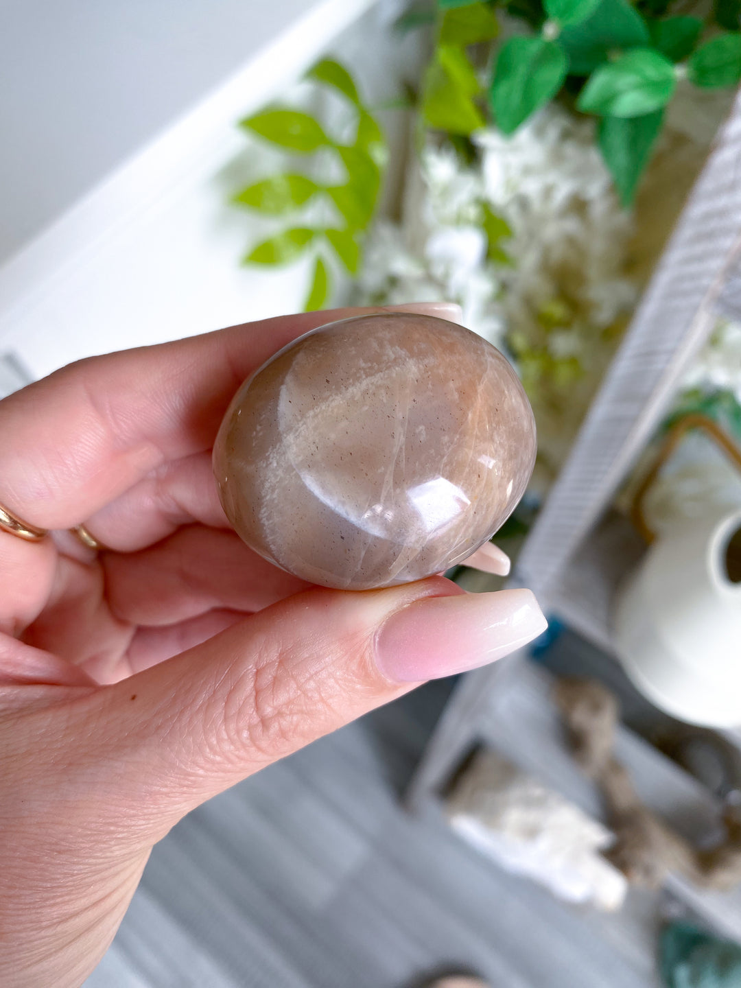 Peach Moonstone Pebble #1