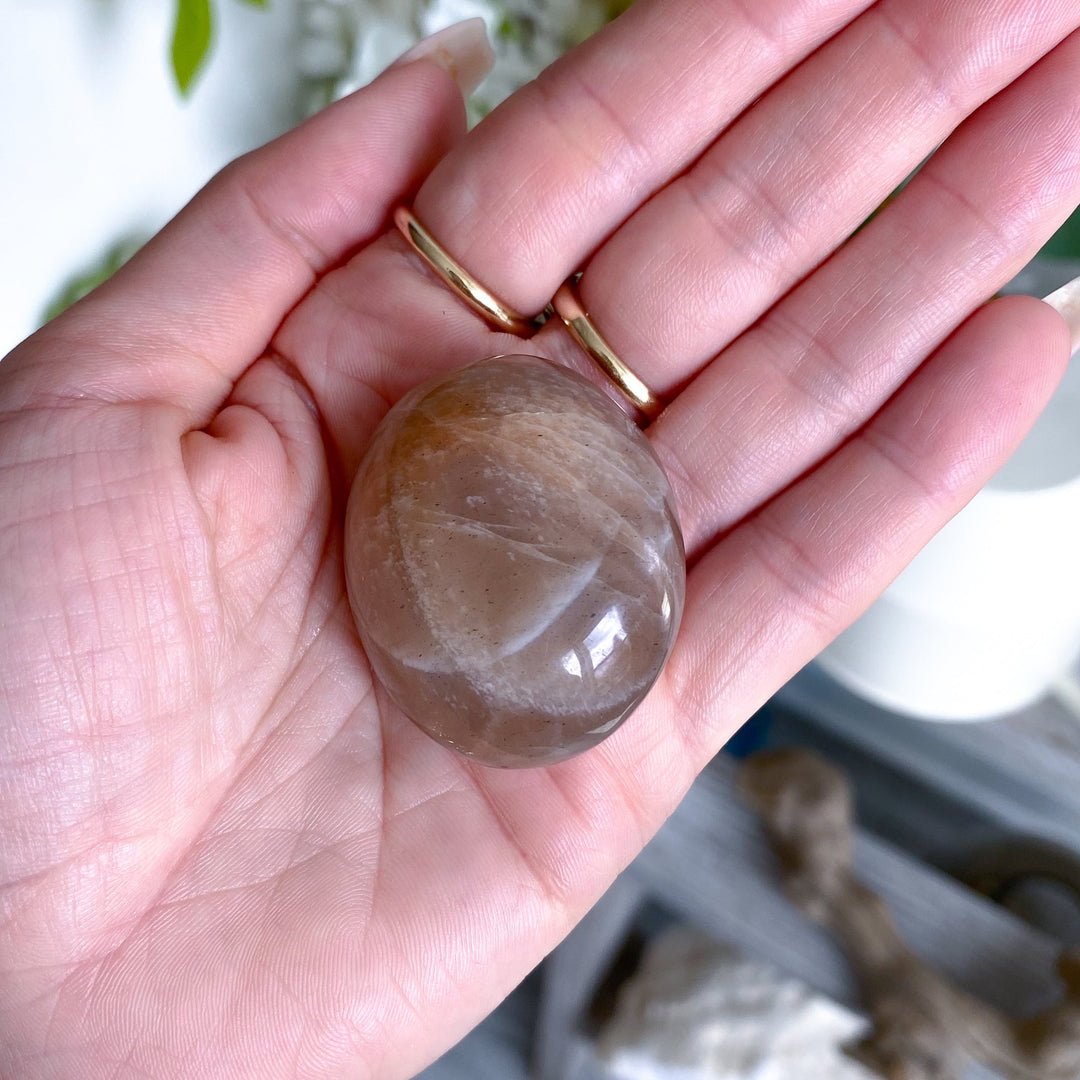 Peach Moonstone Pebble #1