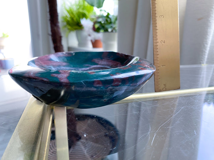 Deep Green Ocean Jasper Bowl - Get Exact Piece