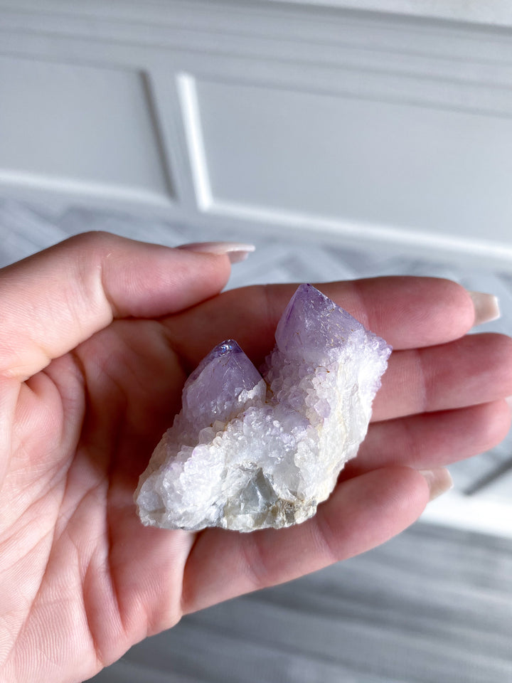 Lilac Purple Spirit Quartz Point "Twin" 