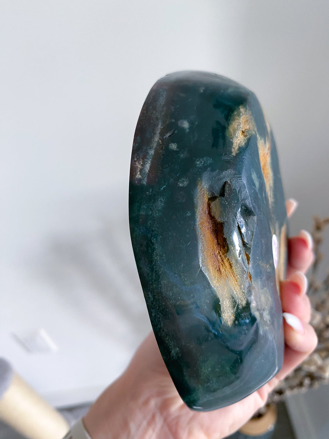 Deep Green Ocean Jasper Bowl - Get Exact Piece