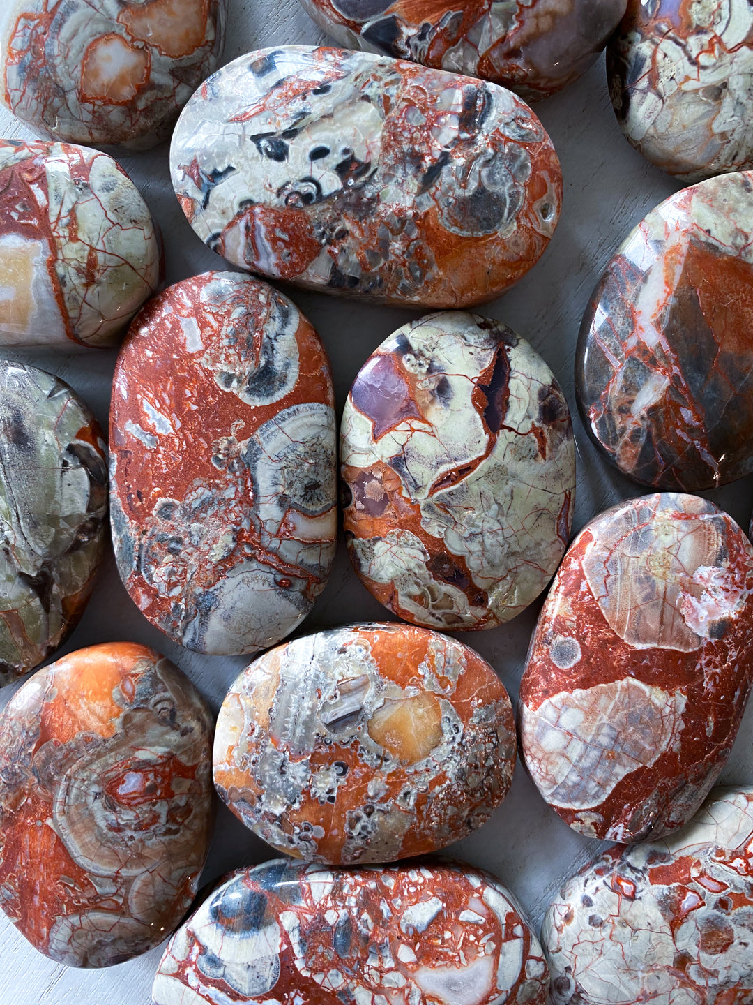 Money Agate Indonesian Bloodstone Palm Stone