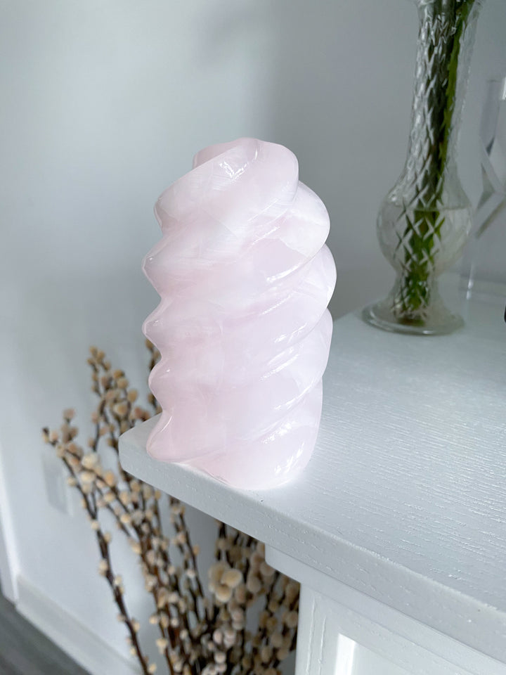 LARGE Pink Calcite Flame - Get Exact Item