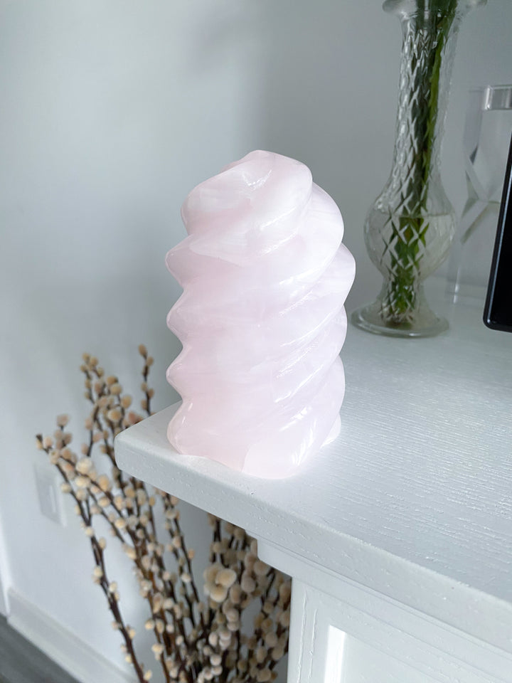 LARGE Pink Calcite Flame - Get Exact Item