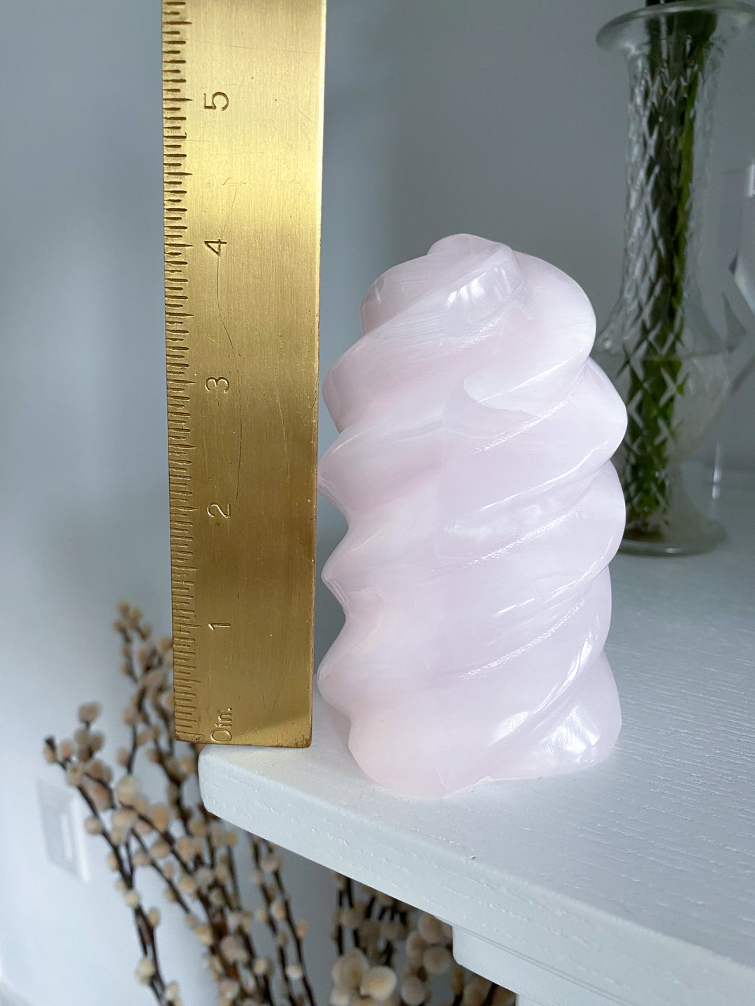 LARGE Pink Calcite Flame - Get Exact Item