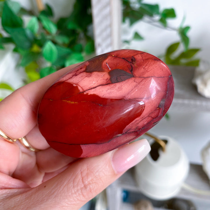 Red & Mauve Mookaite Palm #1