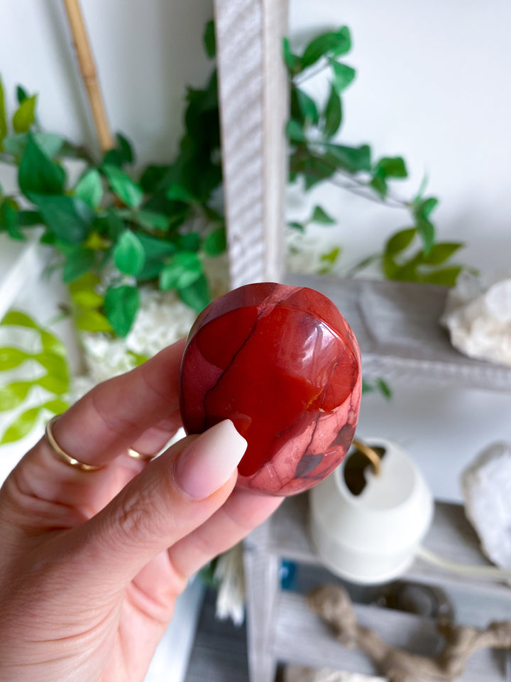 Red & Mauve Mookaite Palm #1