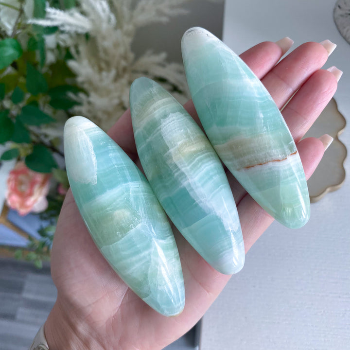 Pistachio Green Calcite Shiva